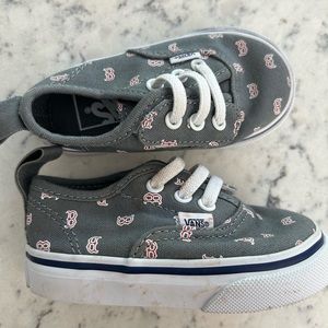 Toddler Vans Boston Red Sox - EUC